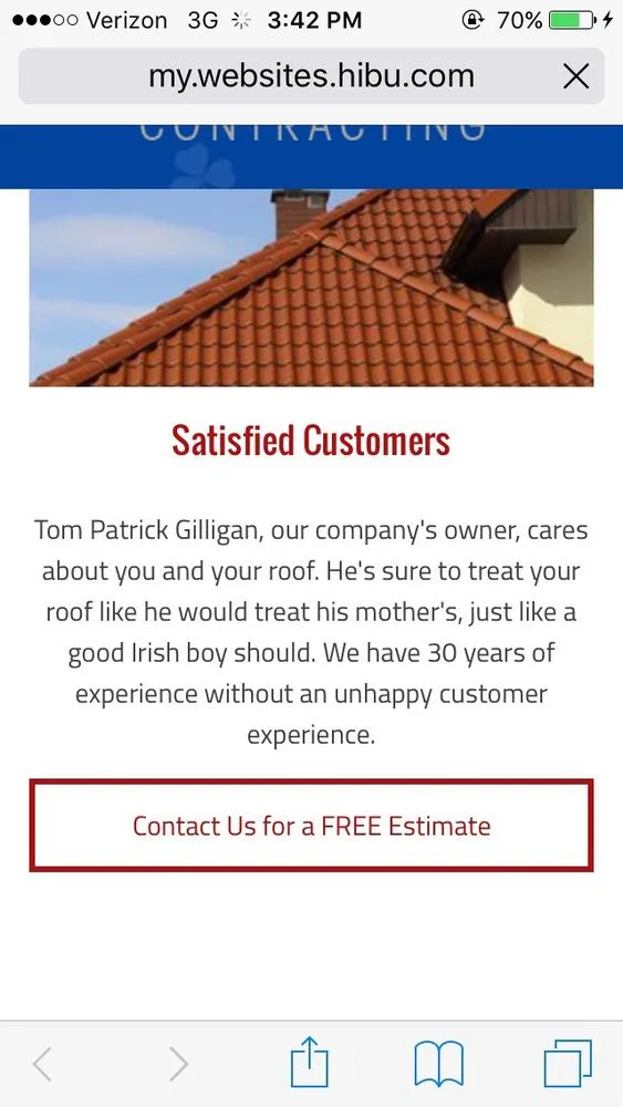 Slide of Shamrock Contracting Compamy