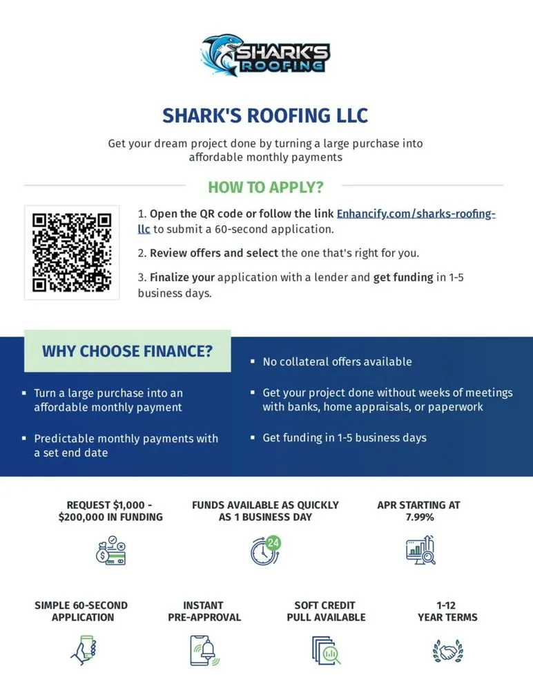 Slide of Shark's Roofing