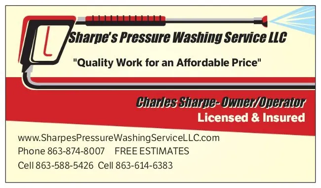 Slide of Sharpe's Pressure Washing Service