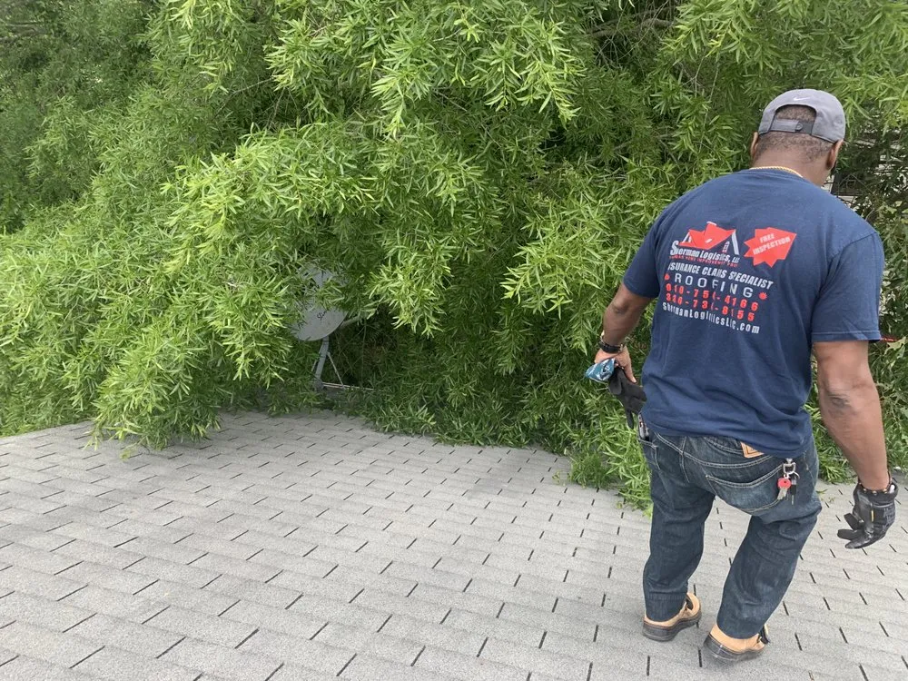 Emergency roof leak repair after storm damage in Winston-Salem, NC by Sherman Logistics