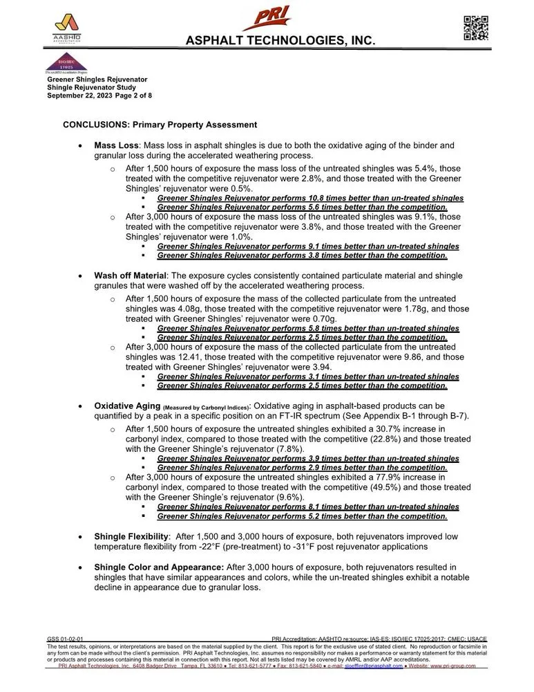 Slide of Shingle Restoration Services