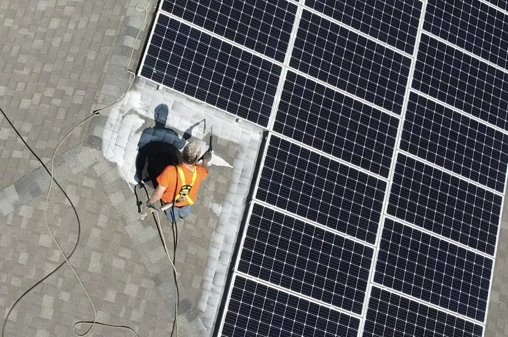 Slide of Shingle Restoration Services