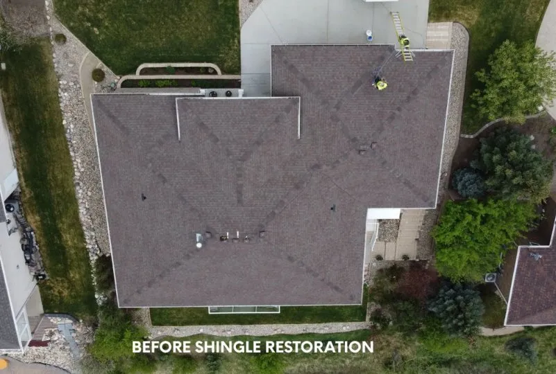 Slide of Shingle Restoration Services
