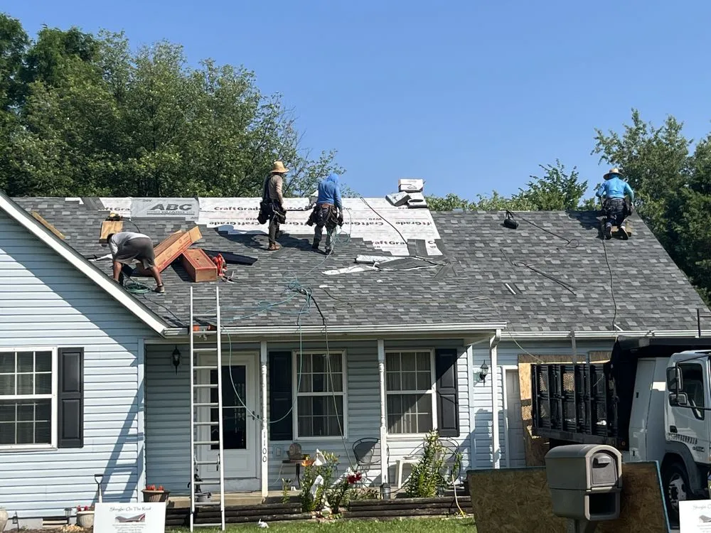 Slide of Shingler on the Roof