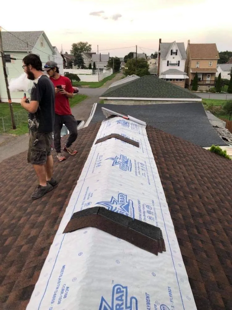 Slide of Shoepe and Bros Roofing