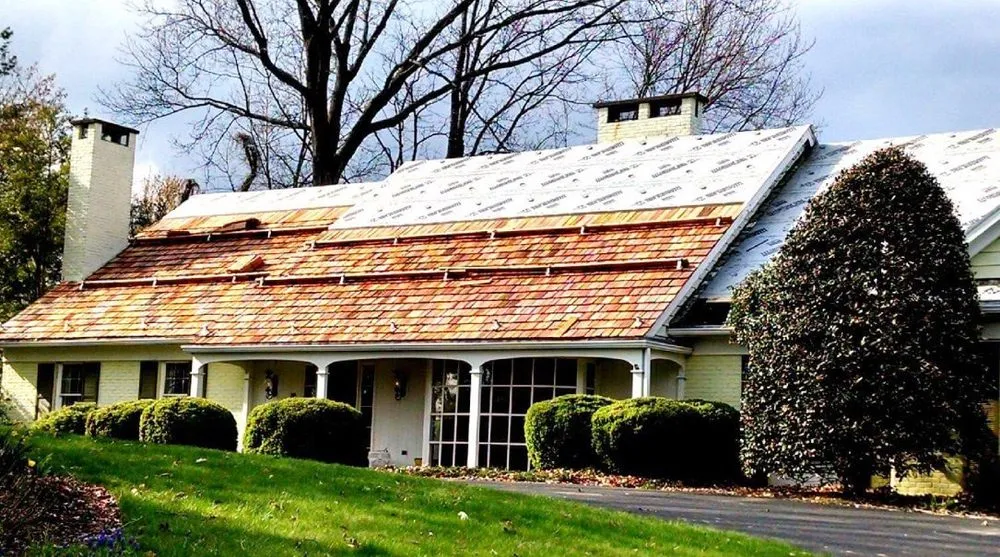 Slide of Shrock's Roofing