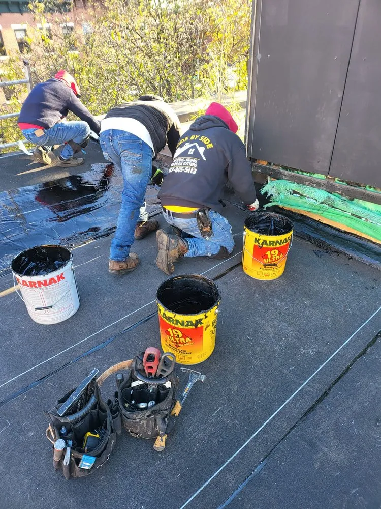 Slide of Side By Side Roofing & Siding Contractors In Brooklyn Ny