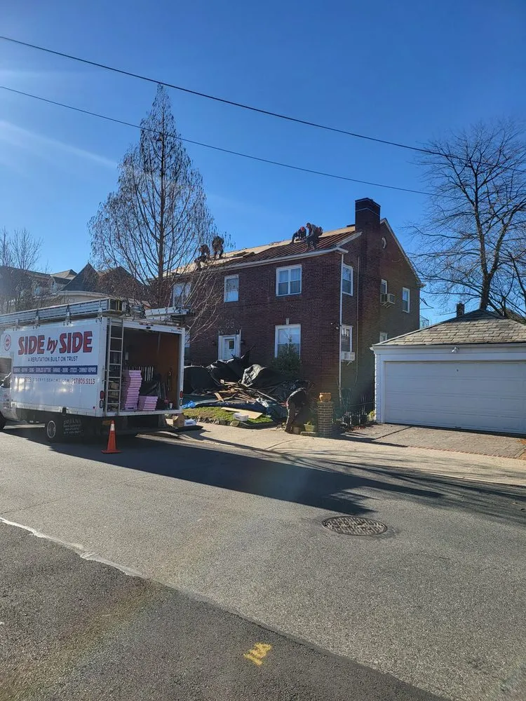 Slide of Side By Side Roofing & Siding Contractors In Brooklyn Ny