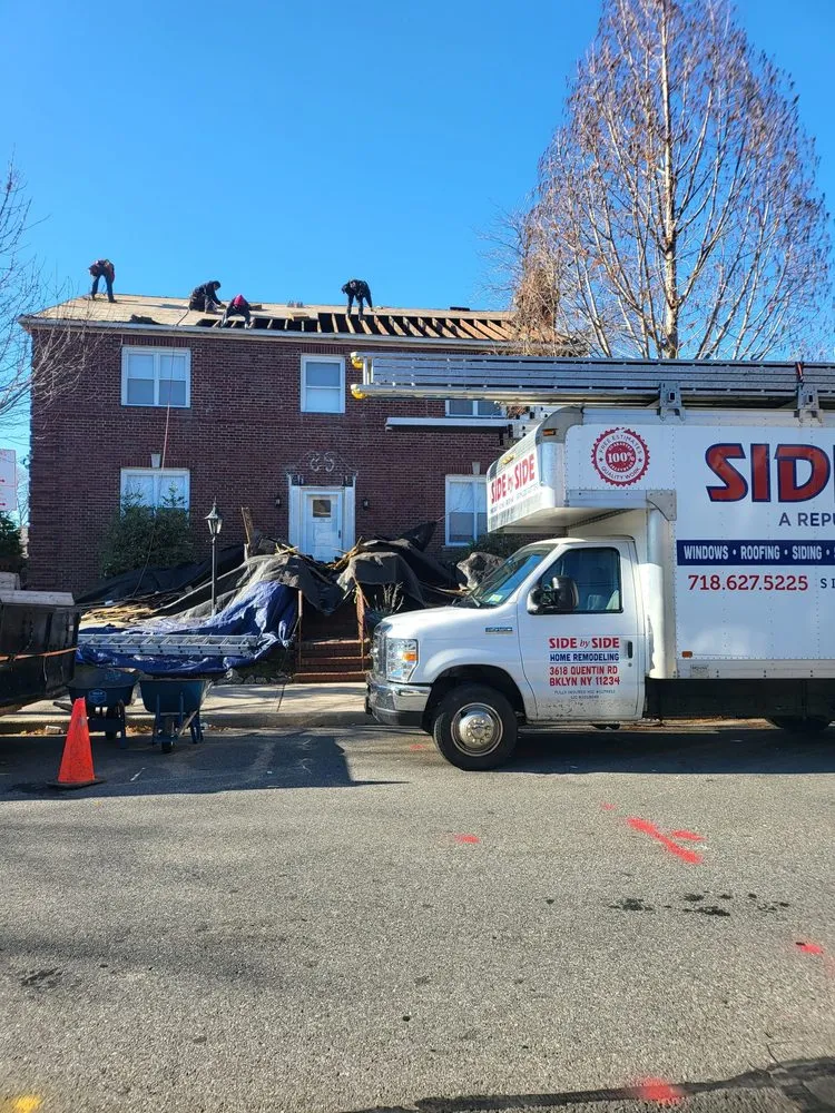 Slide of Side By Side Roofing & Siding Contractors In Brooklyn Ny