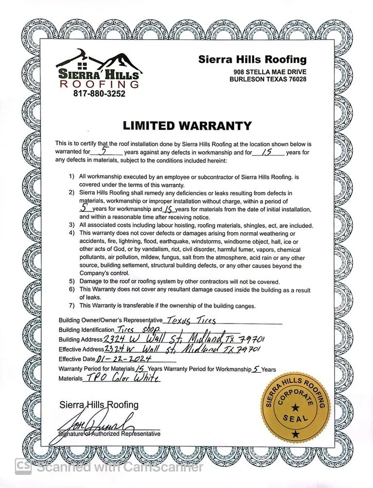 Slide of Sierra Hills Roofing