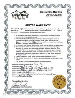 Sierra Hills Roofing Logo