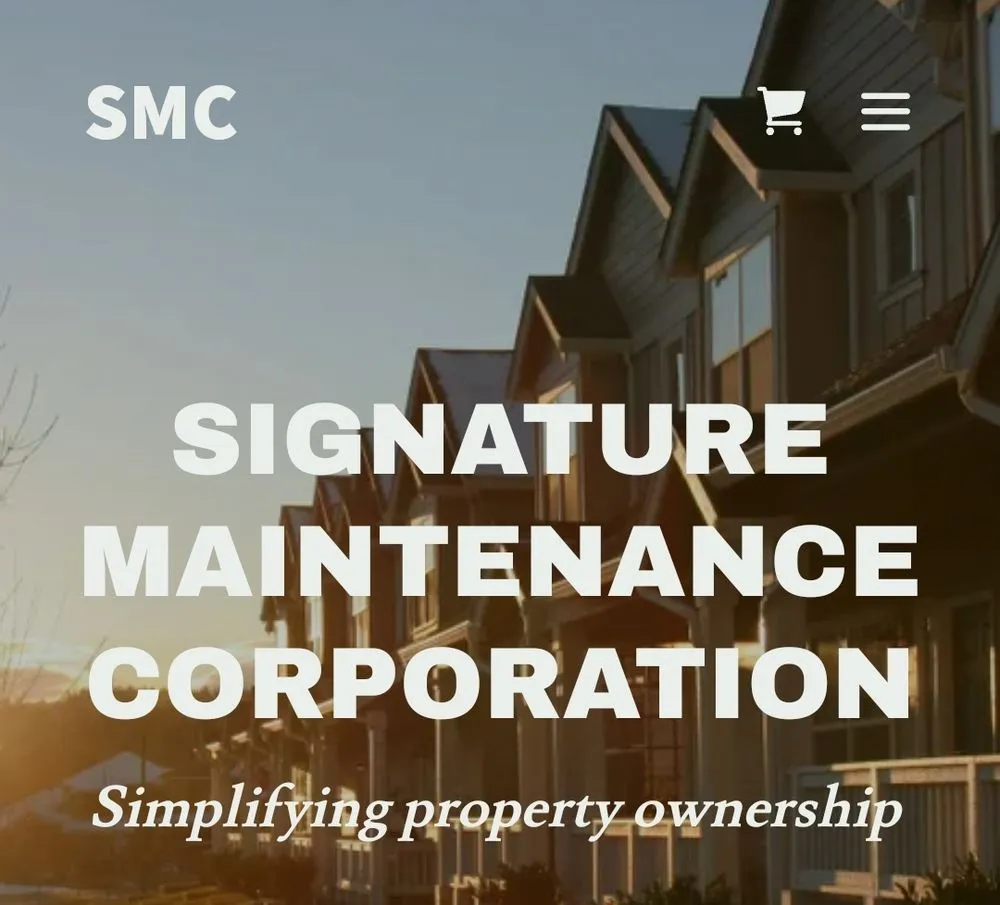 Slide of Signature Maintenance Corporation