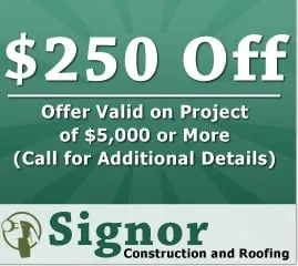 Slide of Signor Construction and Roofing