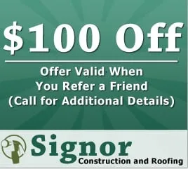 Slide of Signor Construction and Roofing