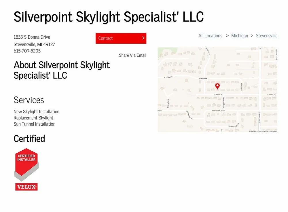 Slide of Silverpoint Skylight Specialist
