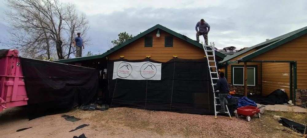 Emergency residential roofing service experts serving Larkspur, CO - Simple Roofing and Exteriors
