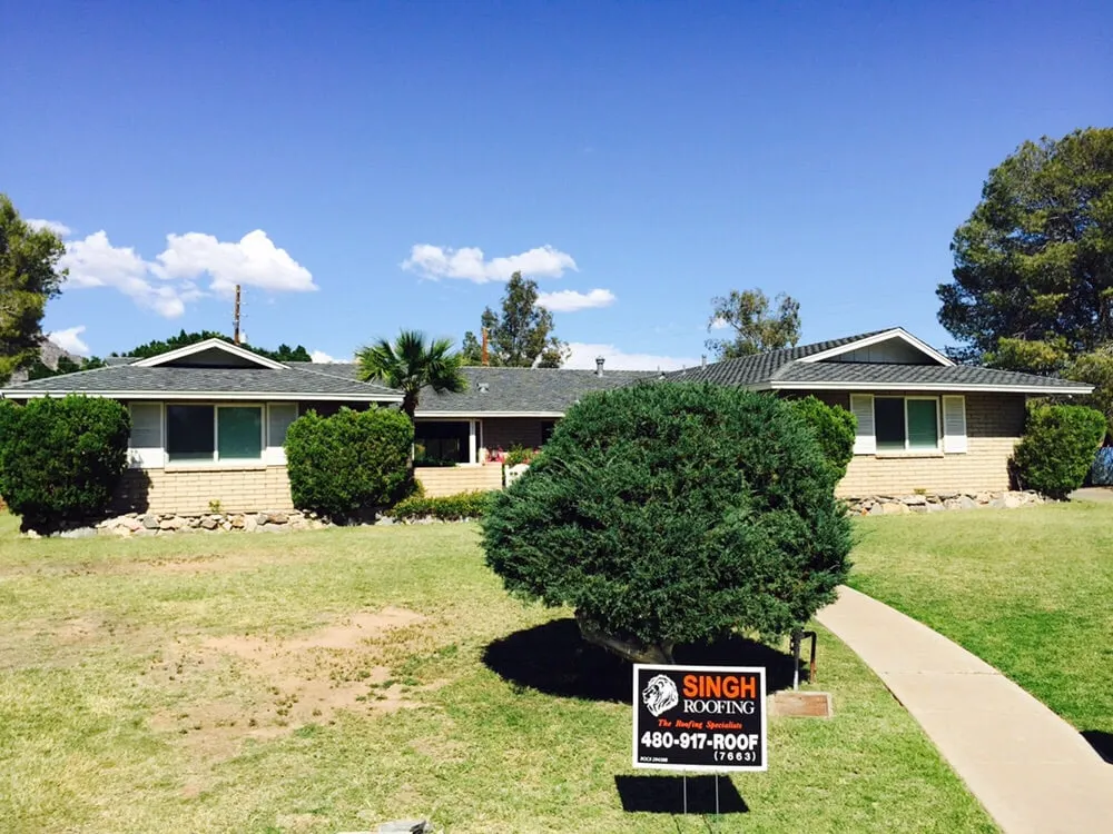 Slide of Singh Roofing