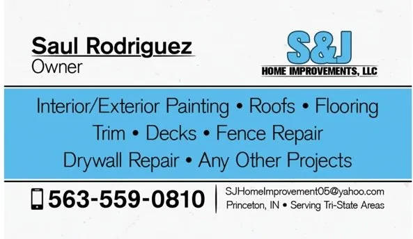 Slide of S&J Home Improvements