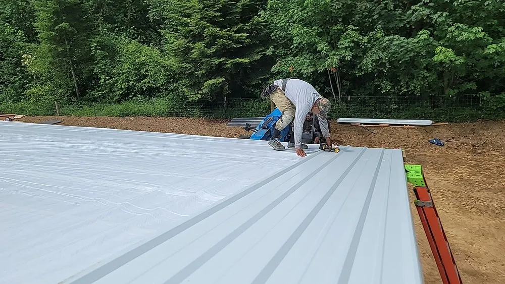 Slide of Sky-Bright Metal Roofing