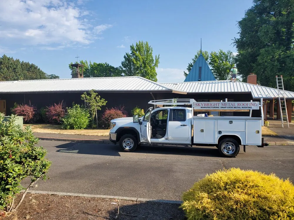 Slide of Sky-Bright Metal Roofing