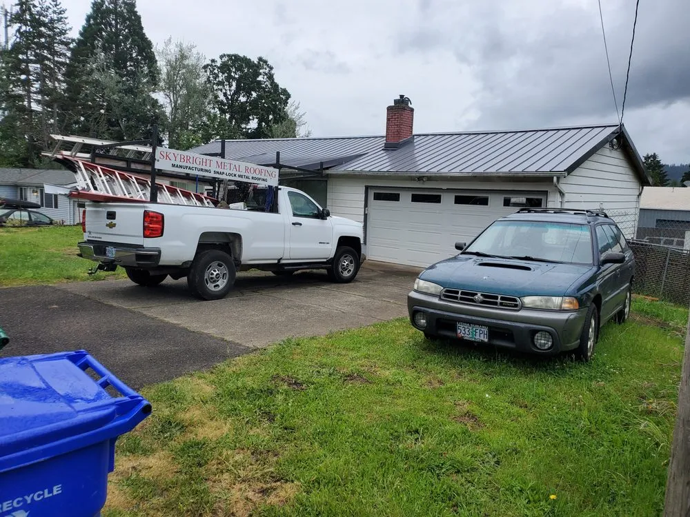 Slide of Sky-Bright Metal Roofing