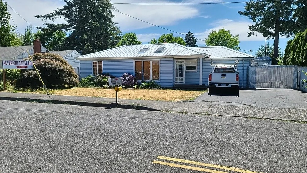 Slide of Sky-Bright Metal Roofing