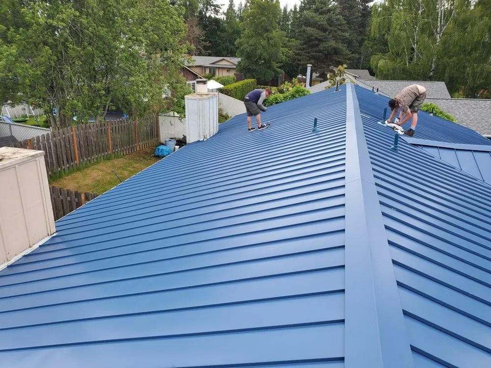 Slide of Sky-Bright Metal Roofing