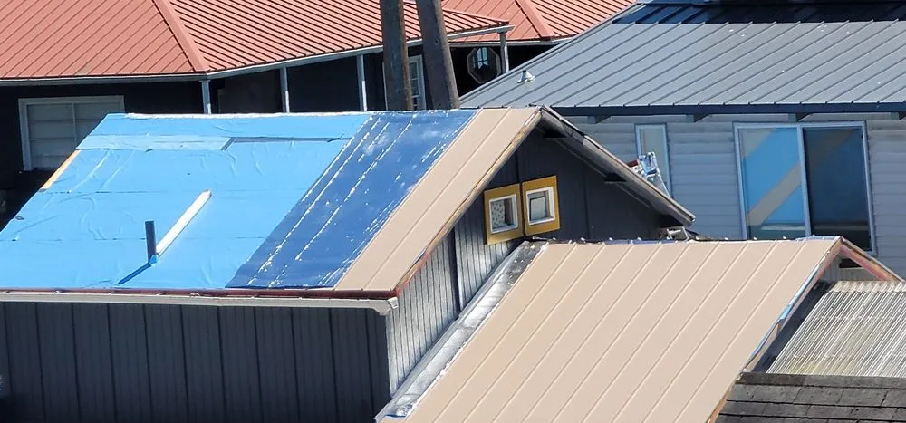 Slide of Sky-Bright Metal Roofing