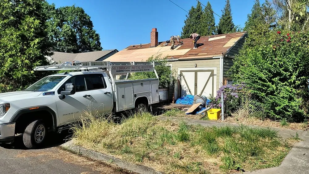 Slide of Sky-Bright Metal Roofing