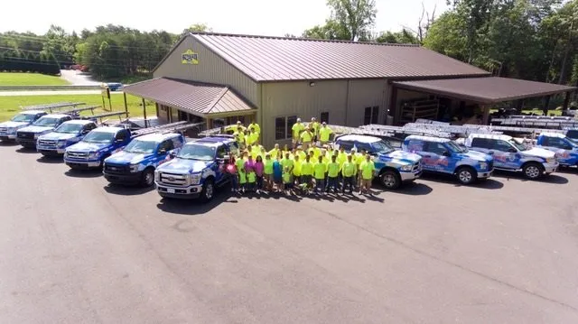Slide of Skywalker Roofing Company