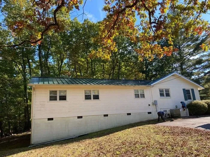 Slide of Skywalker Roofing Company