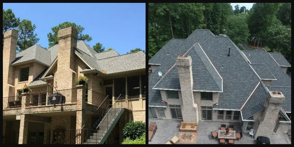 Slide of Skywalker Roofing Company