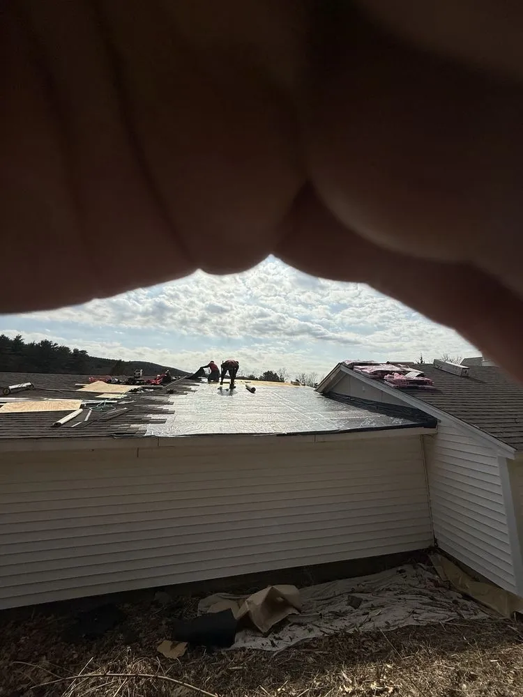 Licensed roof repair same-day service in Middleboro, MA by Skyway Exteriors