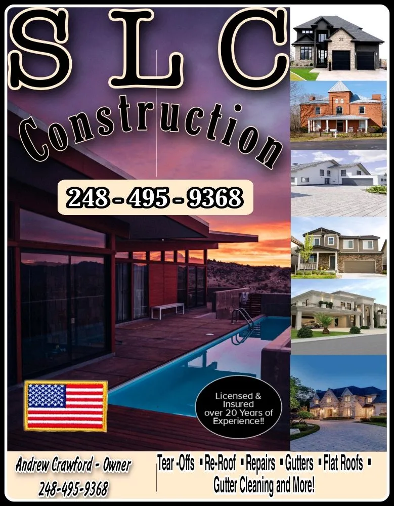Professional roof leak repair in Glennie, MI by SLC Construction