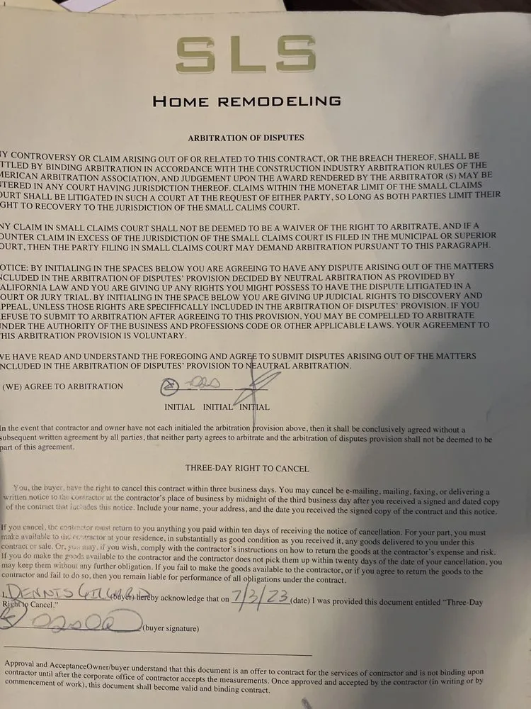 Slide of SLS Home Remodeling