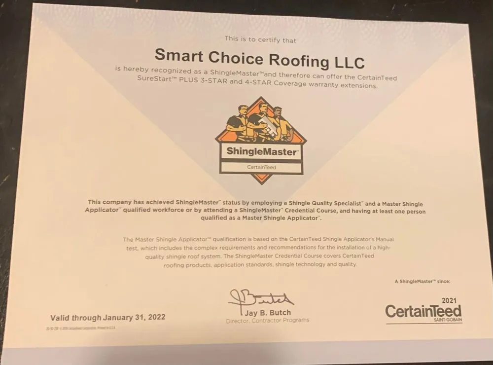 Slide of Smart Choice Roofing