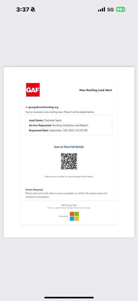 Slide of Smith Roofing