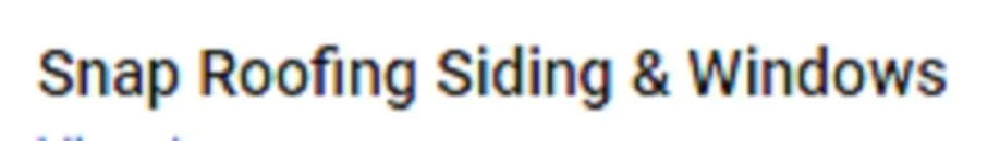 Slide of Snap Roofing Siding & Windows