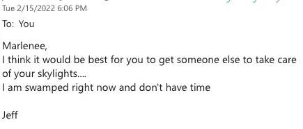 Slide of Snook Skylights and Roofing