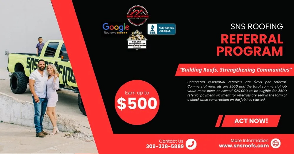 Slide of SNS Roofing