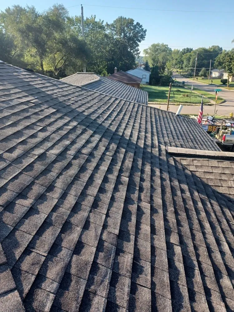 Professional storm damage roof repair in Morley, MI by Snyder&sons exterior