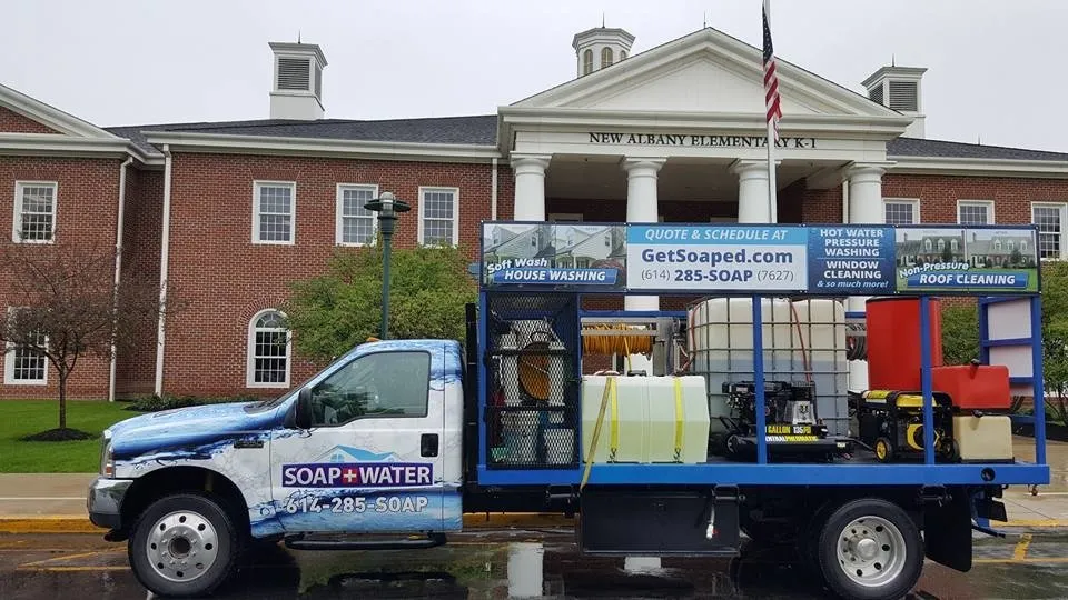 Slide of Soap and Water