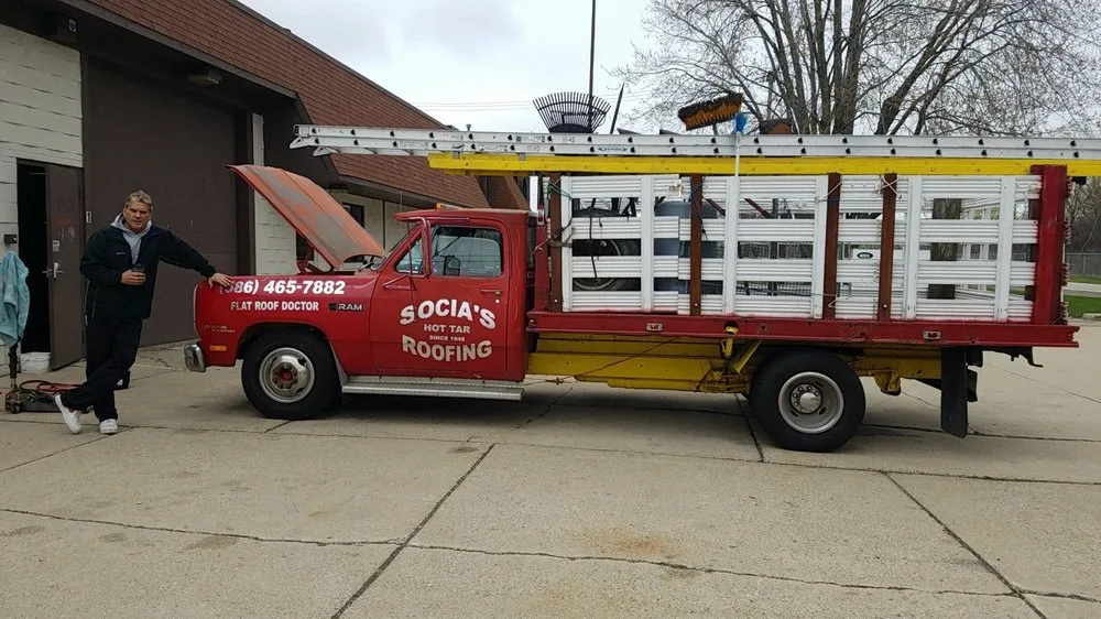 Slide of Socia's Commercial and Residential Flat Roofing