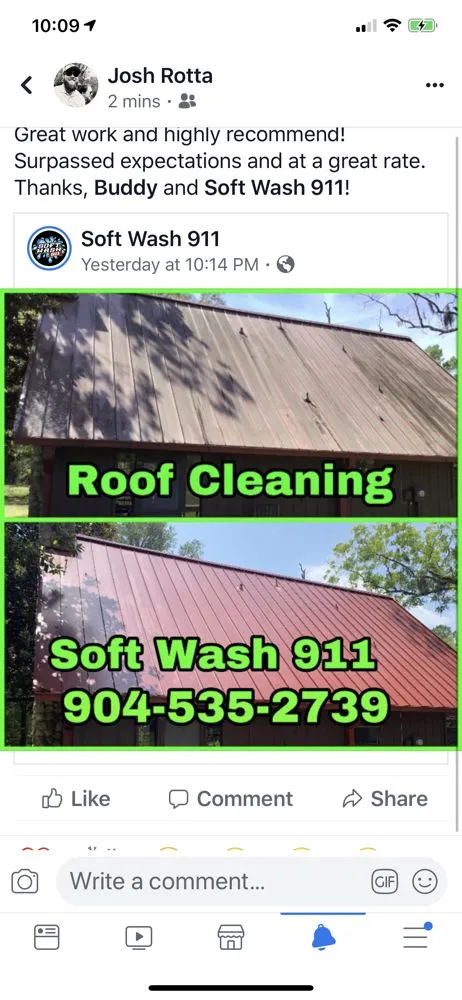 Slide of Soft Wash 911