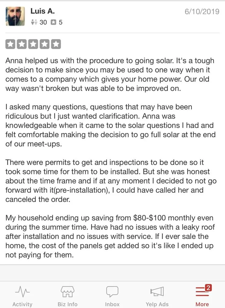 Slide of Solar Girl Anna