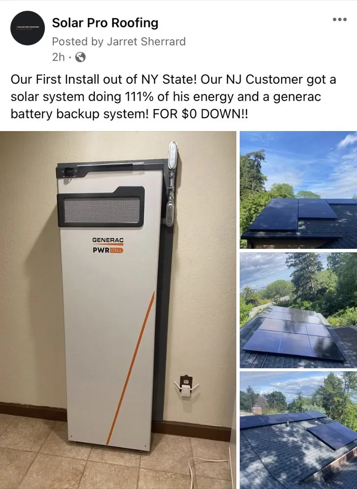 Slide of Solar Pro Roofing