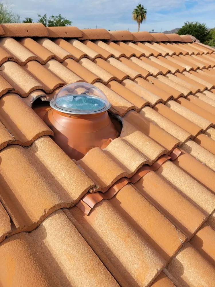 Slide of Solar Tube Installation