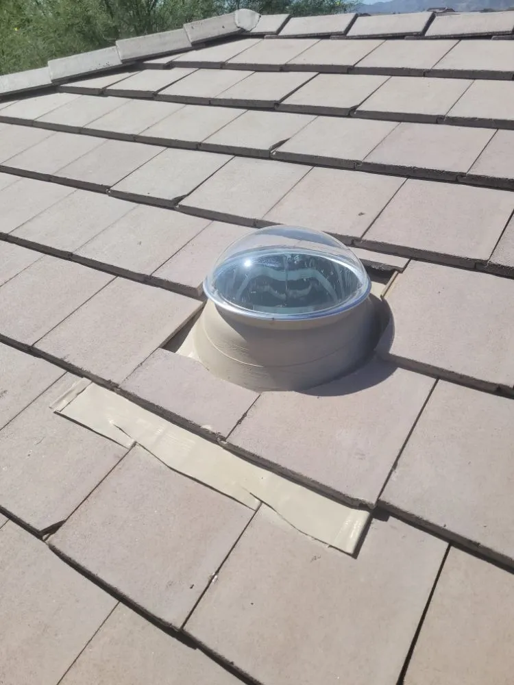 Slide of Solar Tube Installation