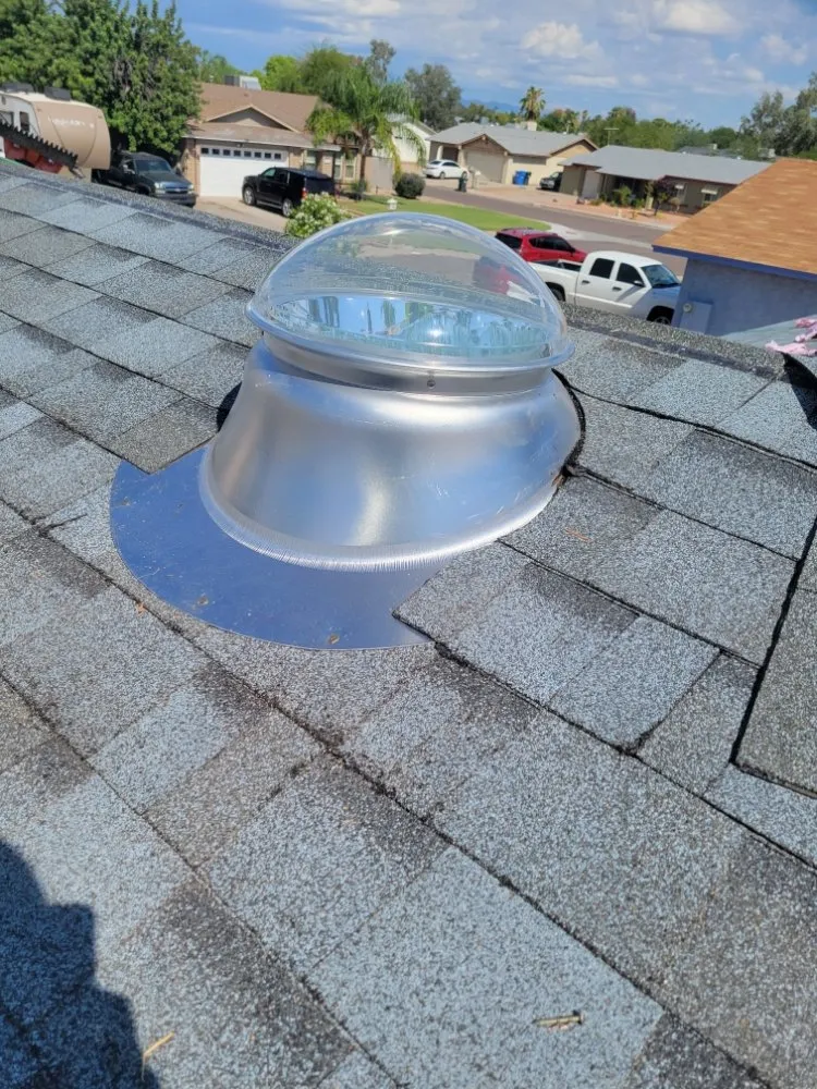 Slide of Solar Tube Installation