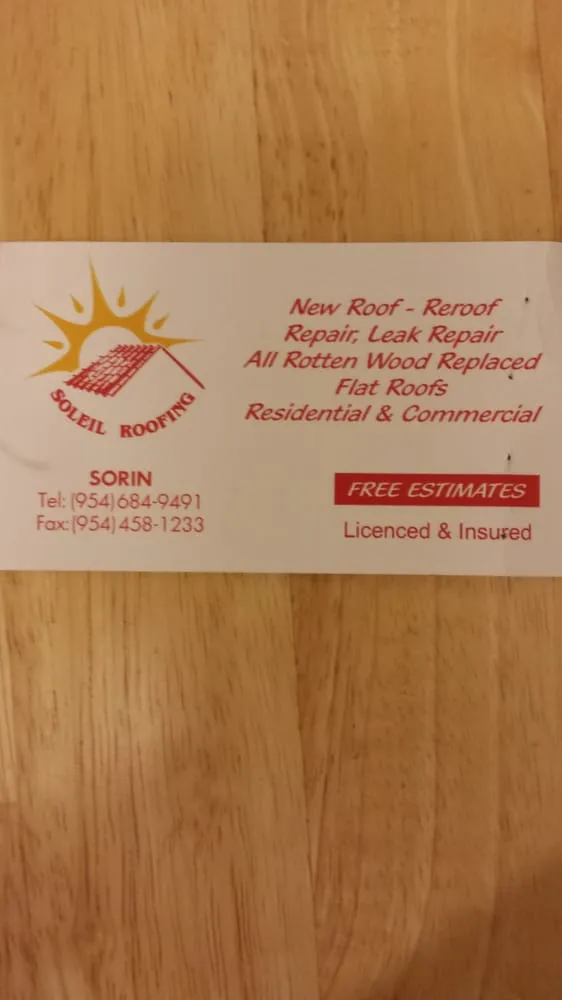 Slide of Soleil Roofing